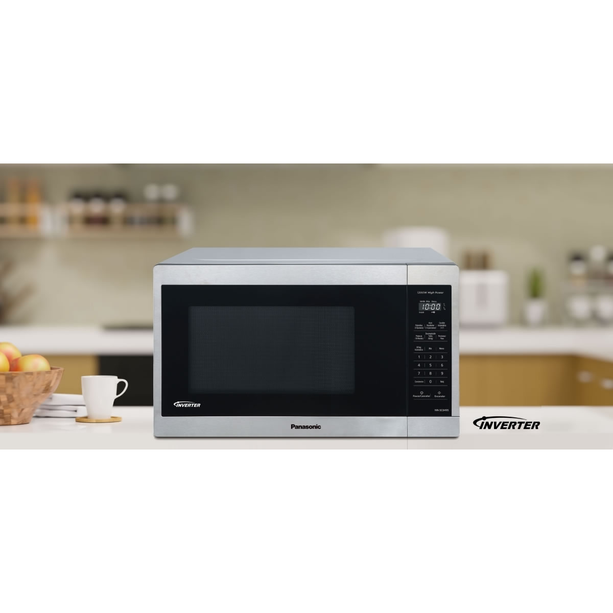 Horno de Microondas de 1.3 Pies Panasonic NN-SC649SRFH CST