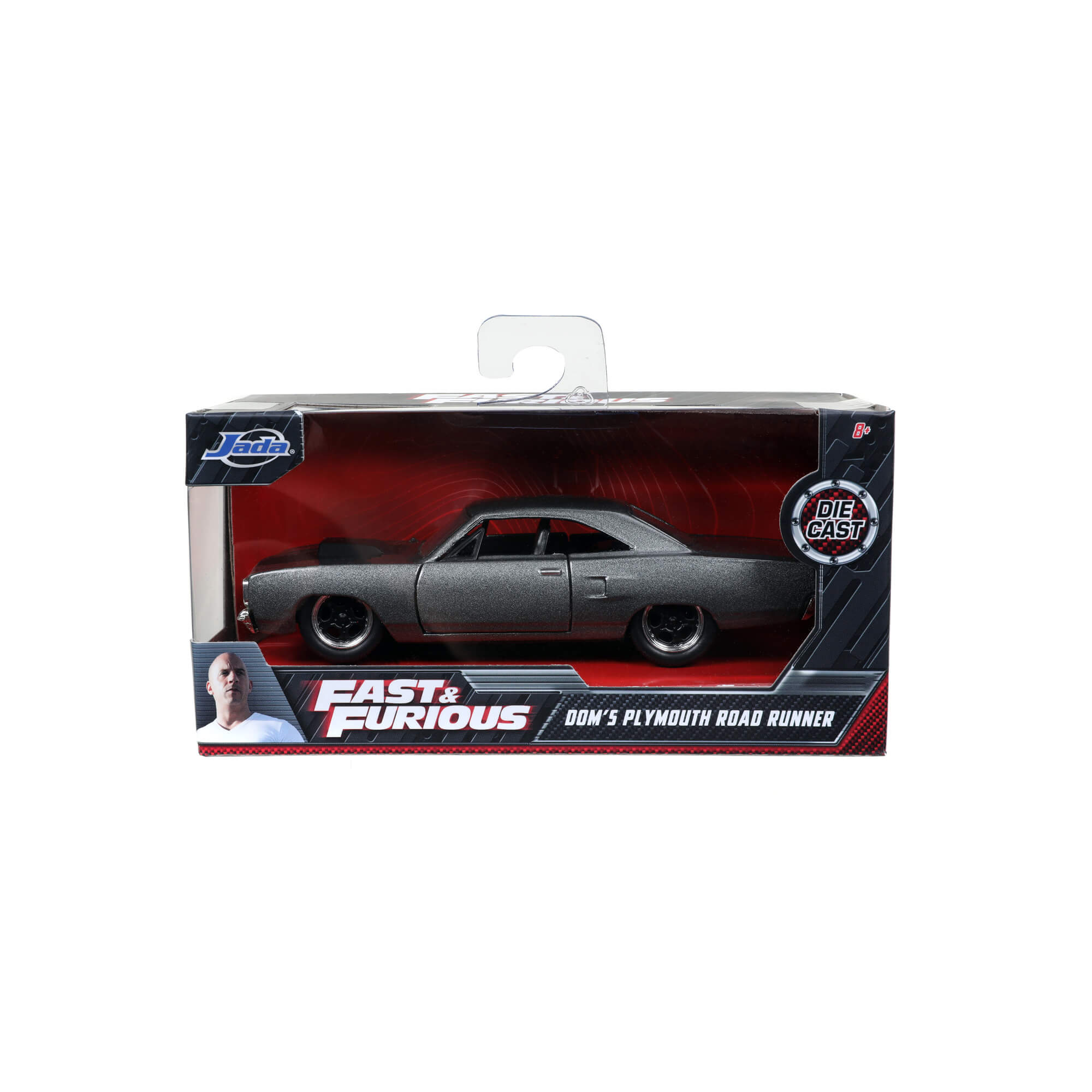 Dom 1970 Plymouth Road Runner Plata Rápido Y Furioso JADA TOYS ESCALA 1:32
