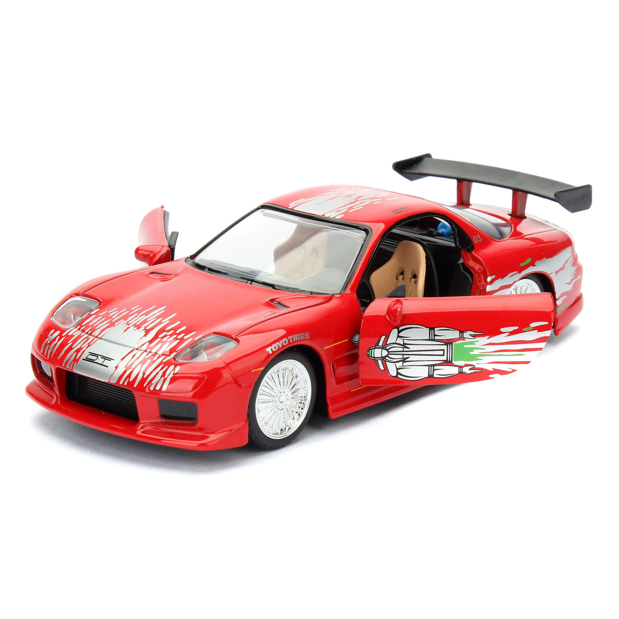 Dom 1995 Mazda RX-7  Rápido y Furioso Jada Toys Escala 1:32 