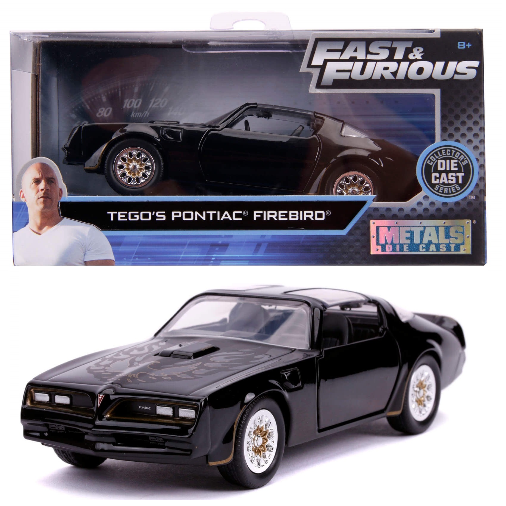 Tego 1977 Pontiac Firebird Rápido y Furioso Jada Toys Escala 1:32