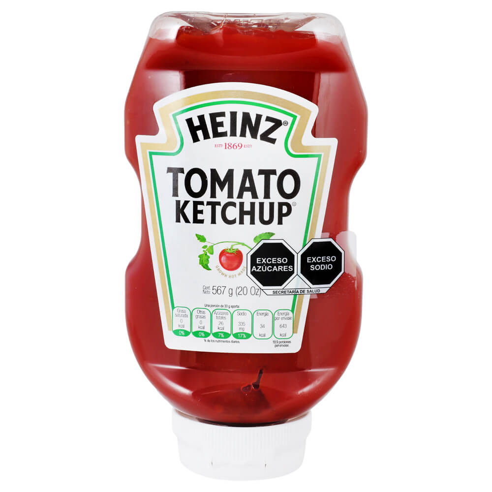 Salsa Cátsup Tomate Ketchup Heinz Botella De 397 Gr Regular