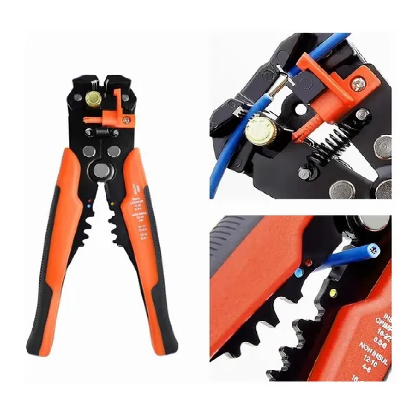 Alicates Pelacables Multifunción De 8 Pulgadas Naranja