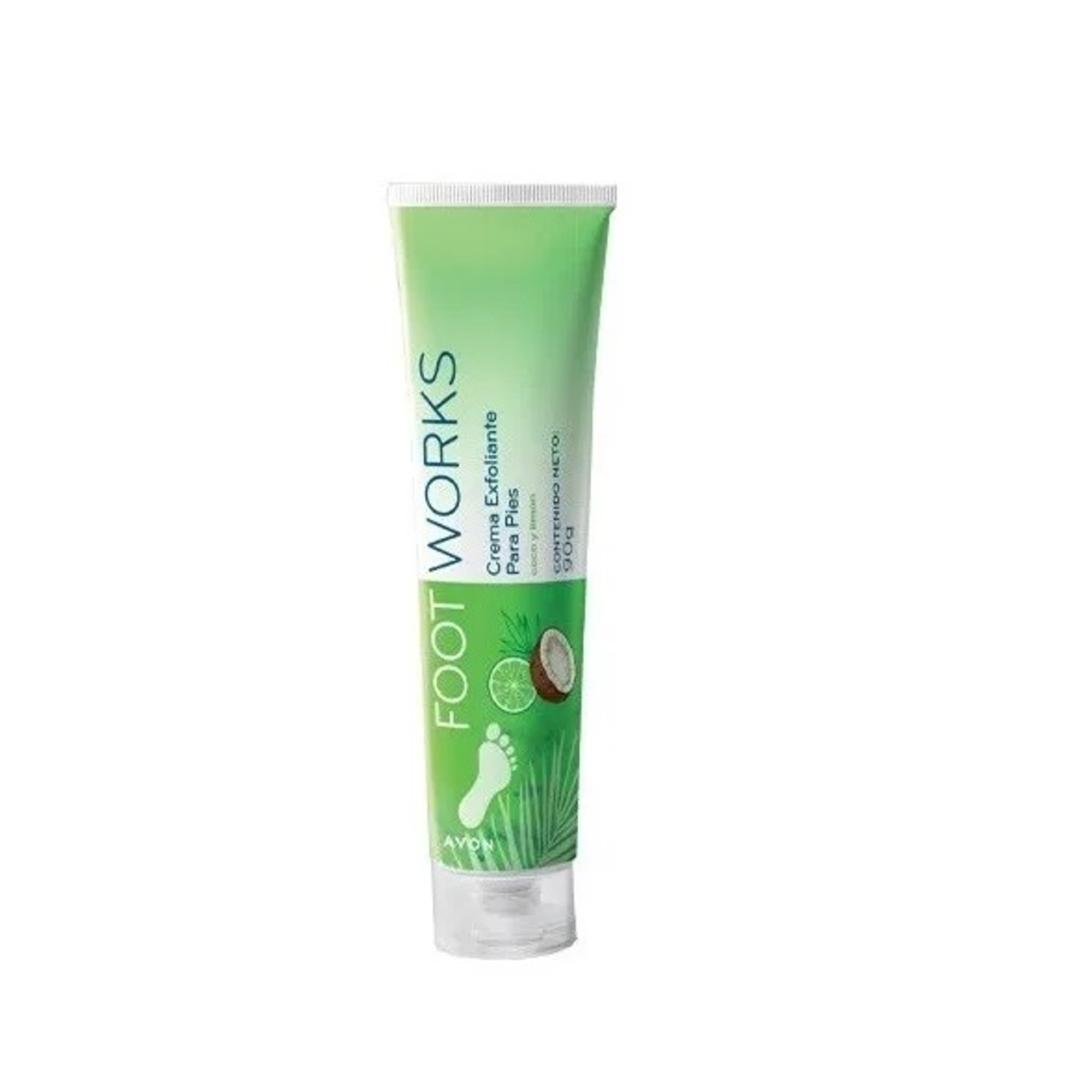 Crema Exfoliante Para Pies Con Extracto De Coco Y Limon Foot Works Avon
