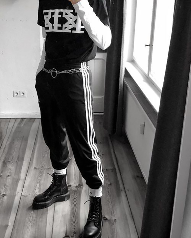 Botas Jadon Piel Plataforma Negras Aesthetic Cuero Hombre Mujer Doble Suela Altas