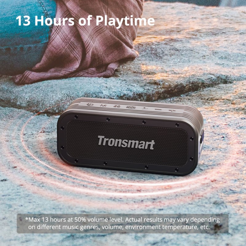 Bocina Bluetooth Tronsmart Froce X Potencia de 60W resistente al agua