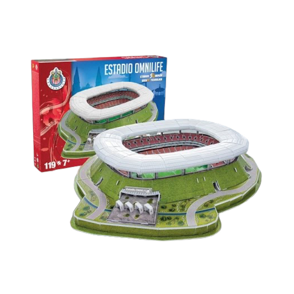 Rompecabezas 3D Estadio Omnilife Club Guadalajara.
