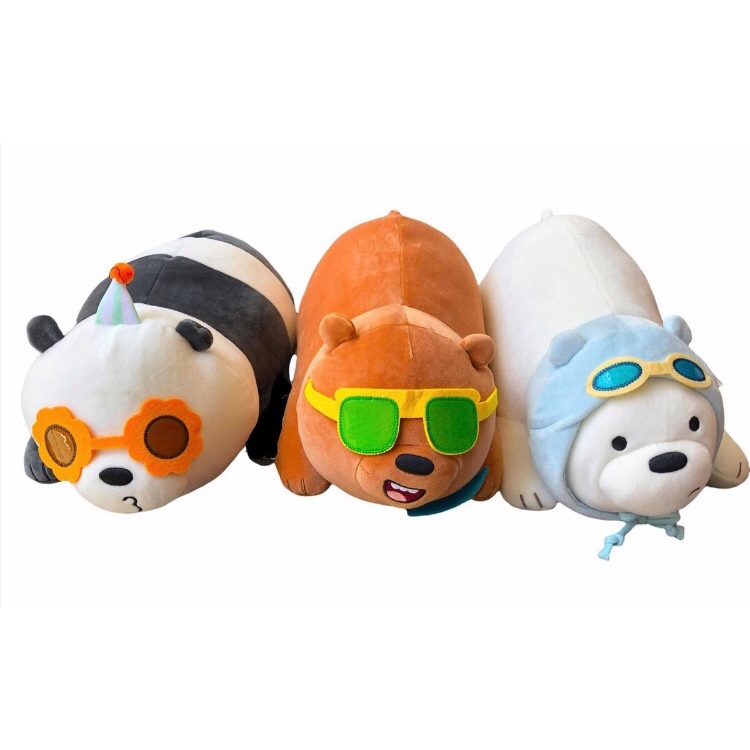 Peluches We Bare Bears Pack3 Osos Escandalosos