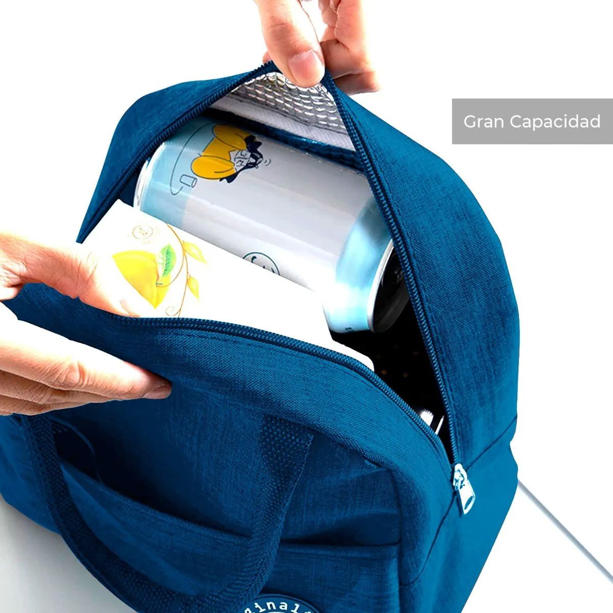Lonchera Térmica Bolsa Color Azul