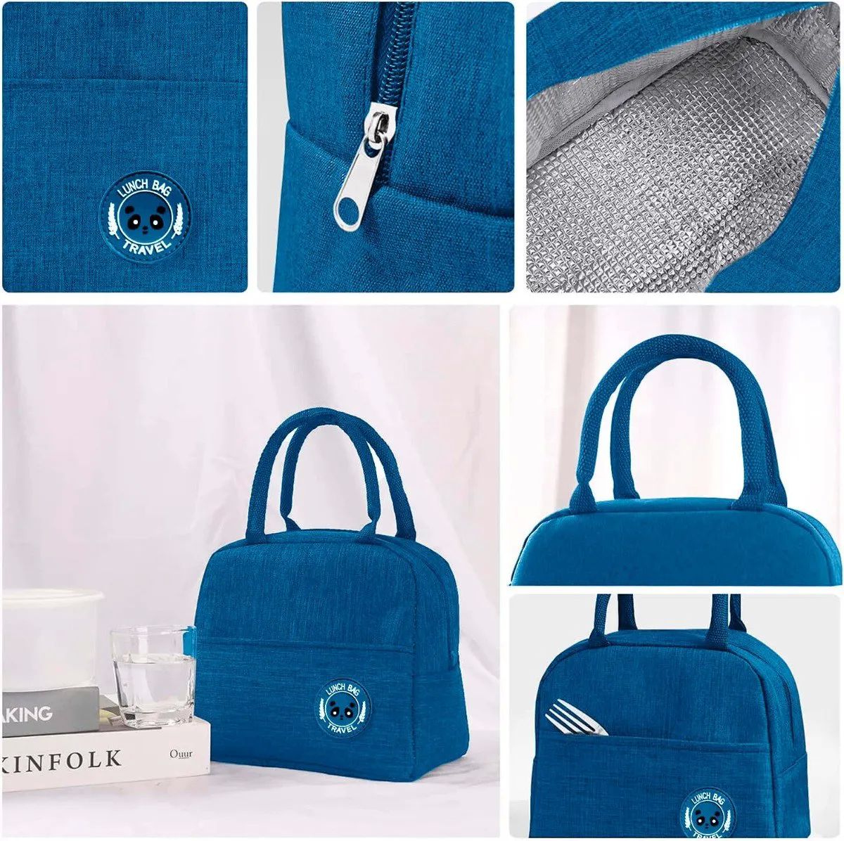 Lonchera Térmica Bolsa Color Azul