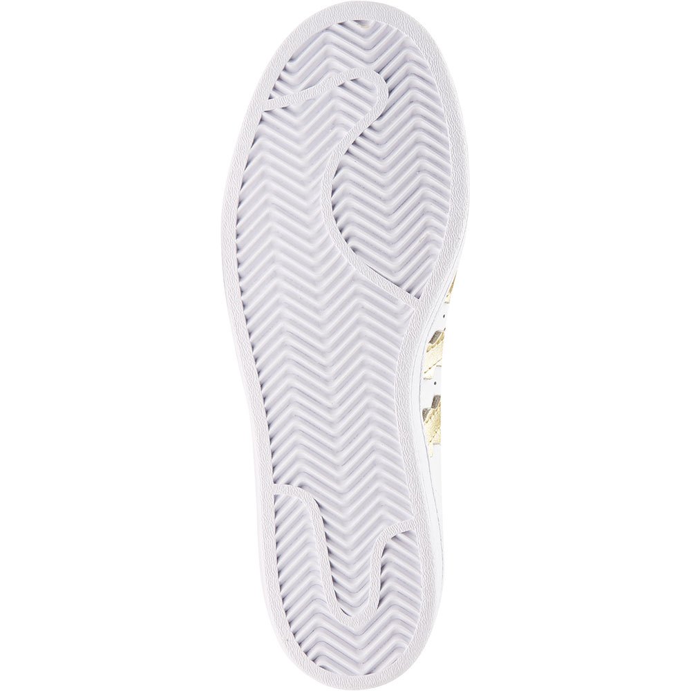 TENIS ADIDAS SUPERSTAR FOUNDATION BLANCO CON DORADO (H03915)