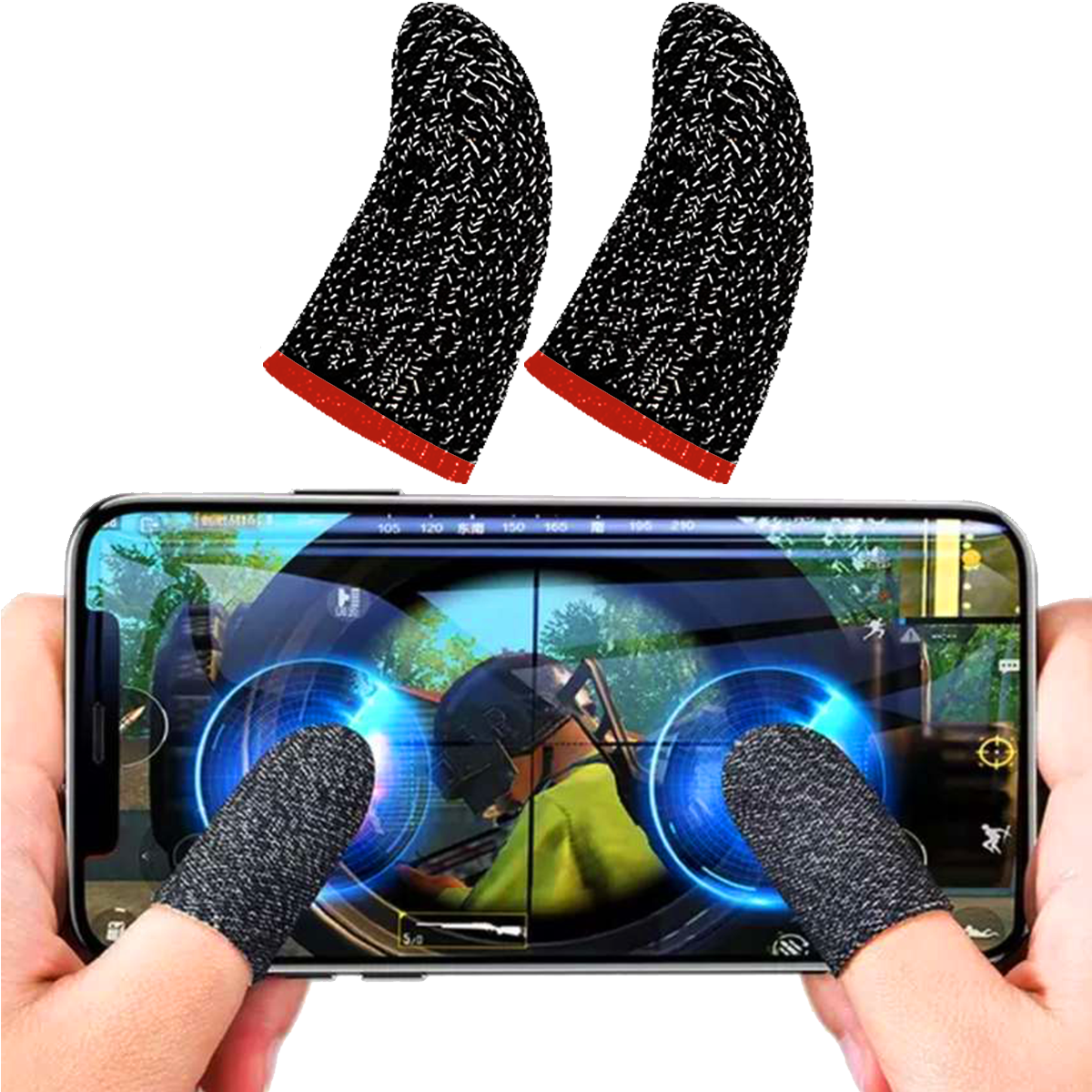 Funda P/ Dedos Antisudor Gamer Shot Teléfono Móvil 2 Pz