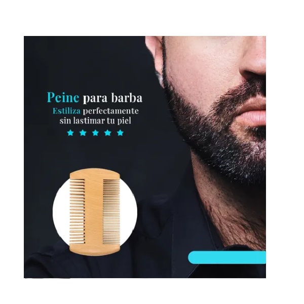 Kit Cuidado De Barba Para Hombre Set Herramientas De Aseo