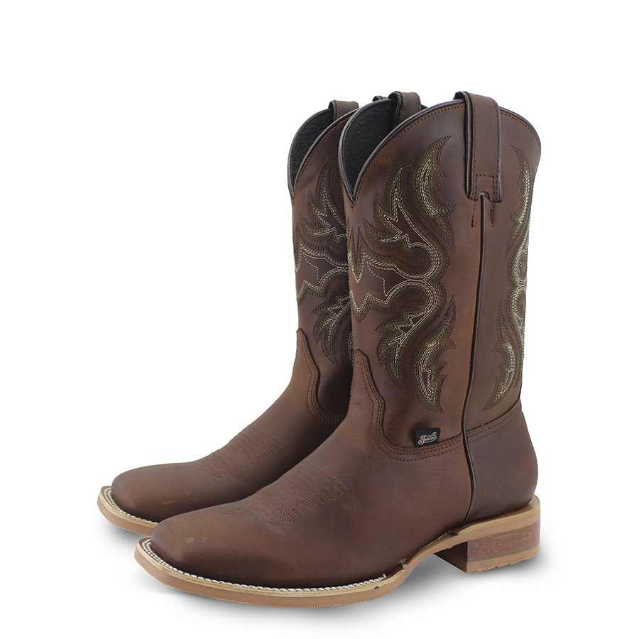 Botas Para Hombre Estilo Vaquero Justin Boots 5463 Punta Ancha