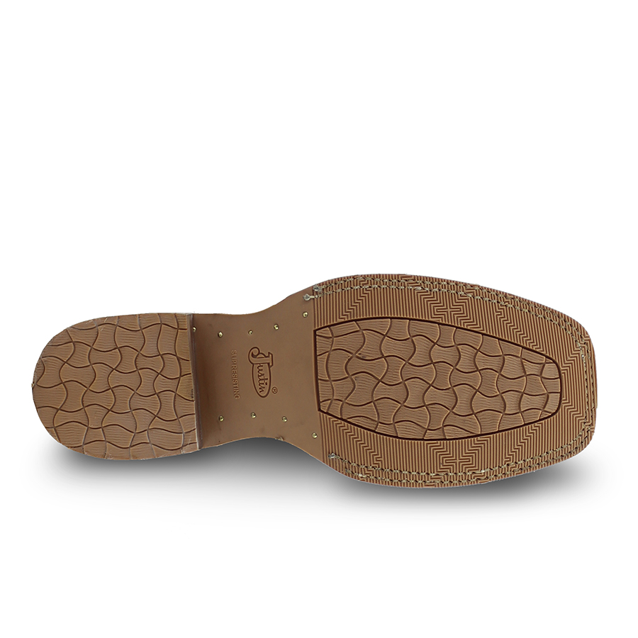 Botas Para Hombre Estilo Vaquero Justin Boots 5463 Punta Ancha
