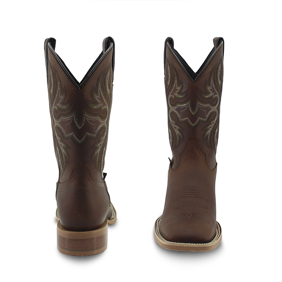 Botas Para Hombre Estilo Vaquero Justin Boots 5463 Punta Ancha