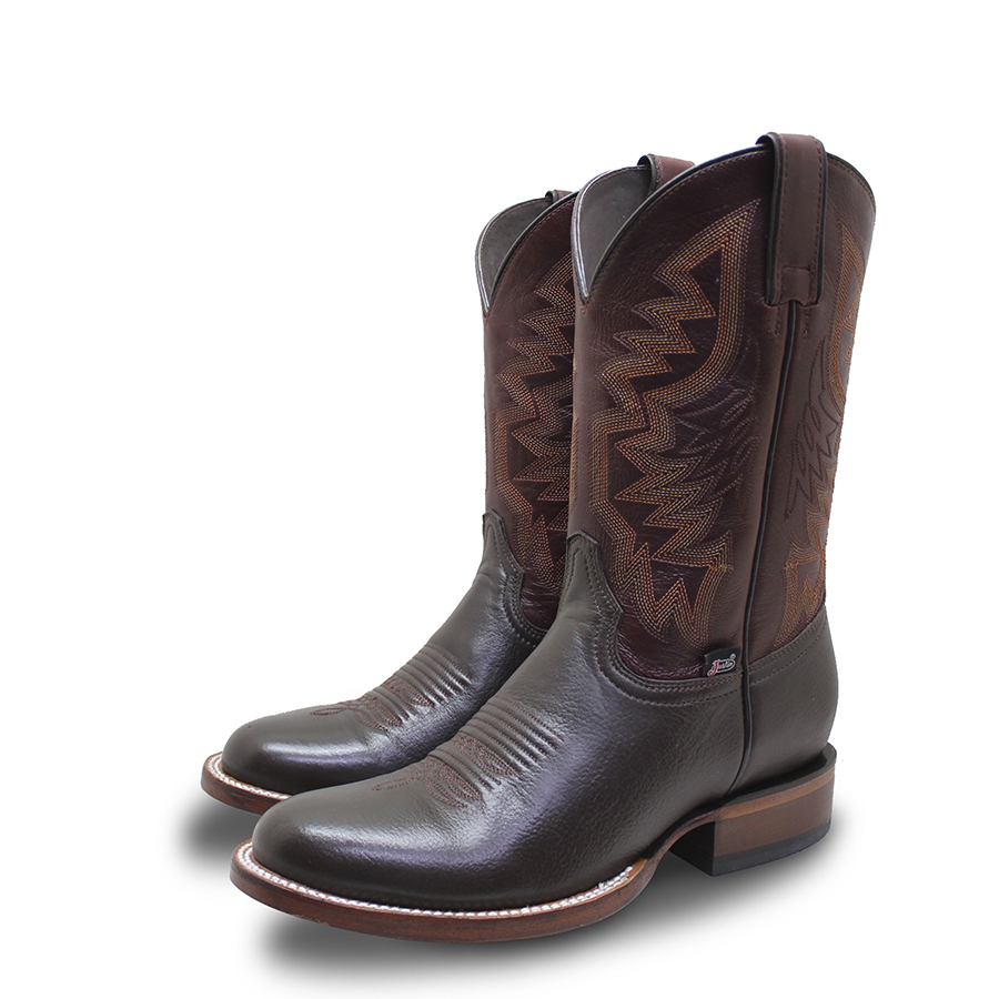 Botas Vaqueras Justin Para Hombre 5397 En Piel Punta Redonda