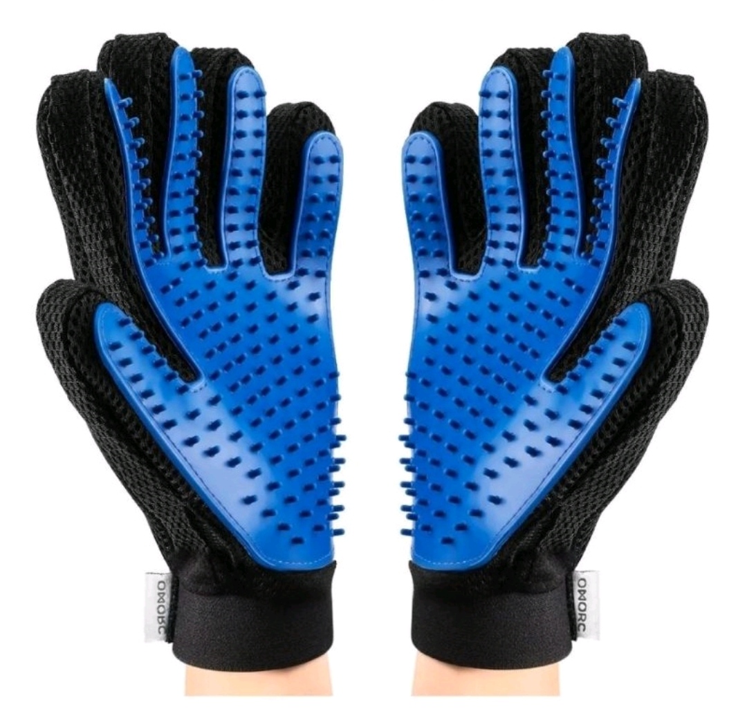 Guante Cepillo Mascota Perro Gato True Touch Quita Pelo