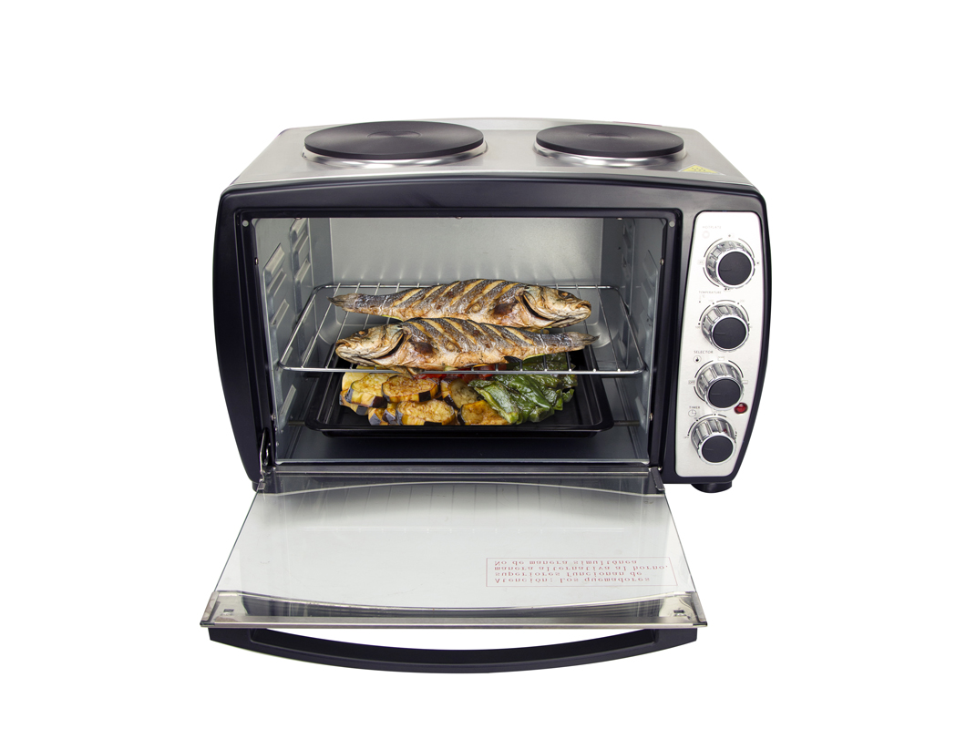 Horno eléctrico de acero inoxidable SUPRA HP-2P con dos quemadores superiores