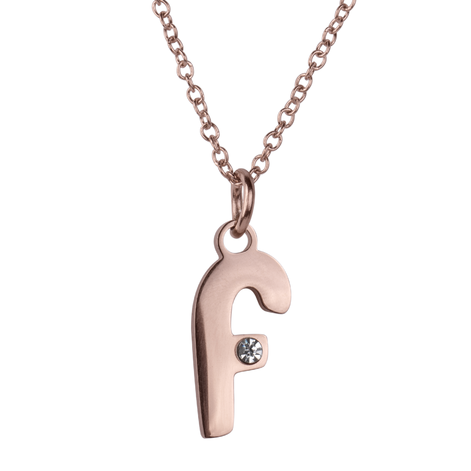 LuckyLy Set de Joyería para Mujer de Iniciales, Acero Inoxidable con Baño de Oro Rosa 18k y Zirconia Cúbica, Collar y Aretes Letras, Modelo Yara