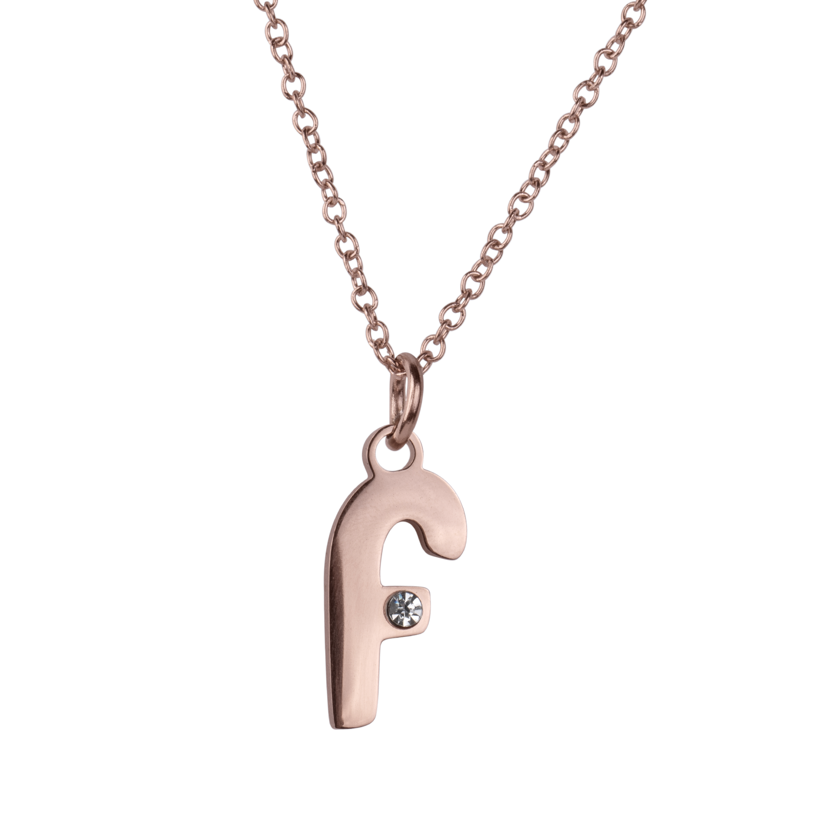 LuckyLy Set de Joyería para Mujer de Iniciales, Acero Inoxidable con Baño de Oro Rosa 18k y Zirconia Cúbica, Collar y Aretes Letras, Modelo Yara
