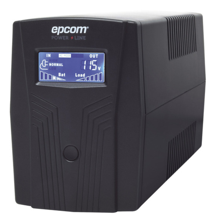 Epcom Power Line EPU850LCD Regulador de Voltaje, Negro