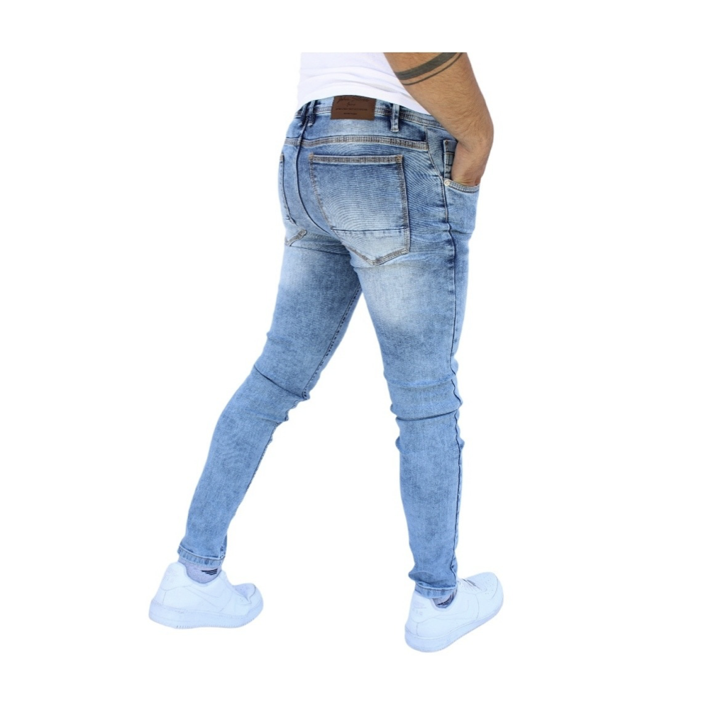 Pantalón Skinny de Mezclilla Stretch Para Hombre John Silver