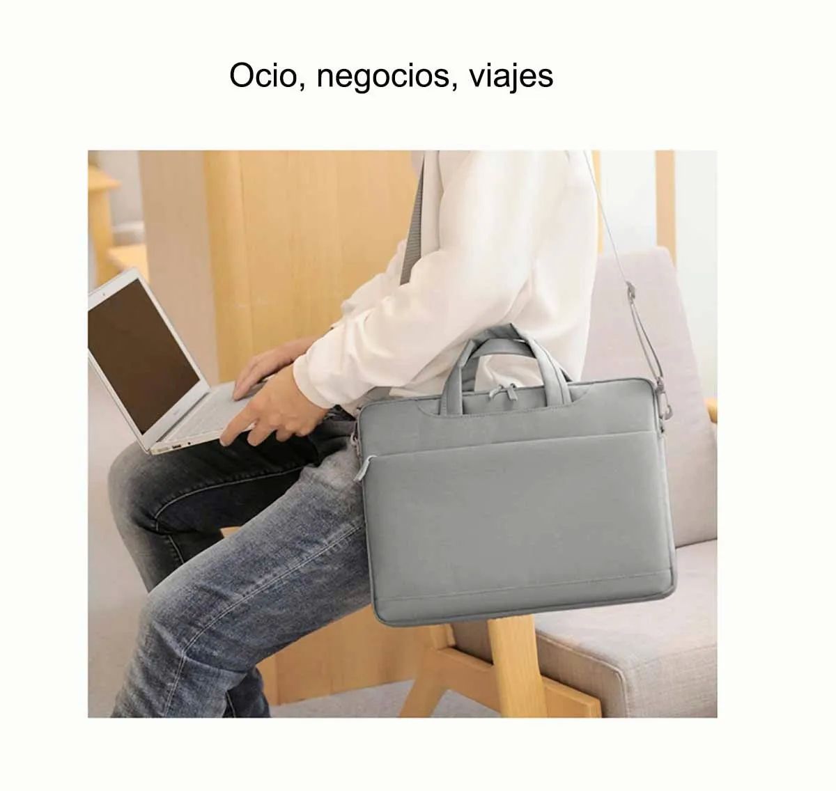 Maletin Porta Laptop 15.6'' Pulgadas Rosa