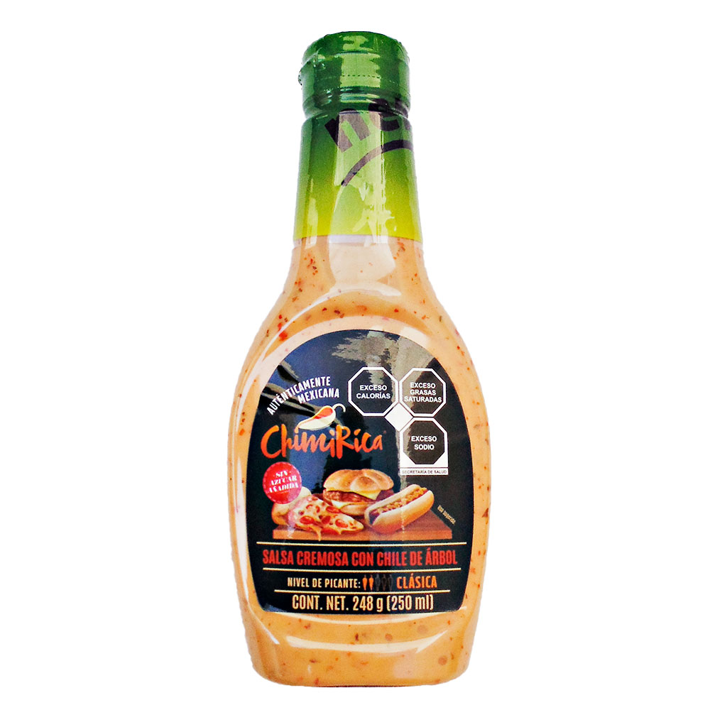 Salsa Cremosa Chile De Arbol 250ml Picante Chile Chimichurri