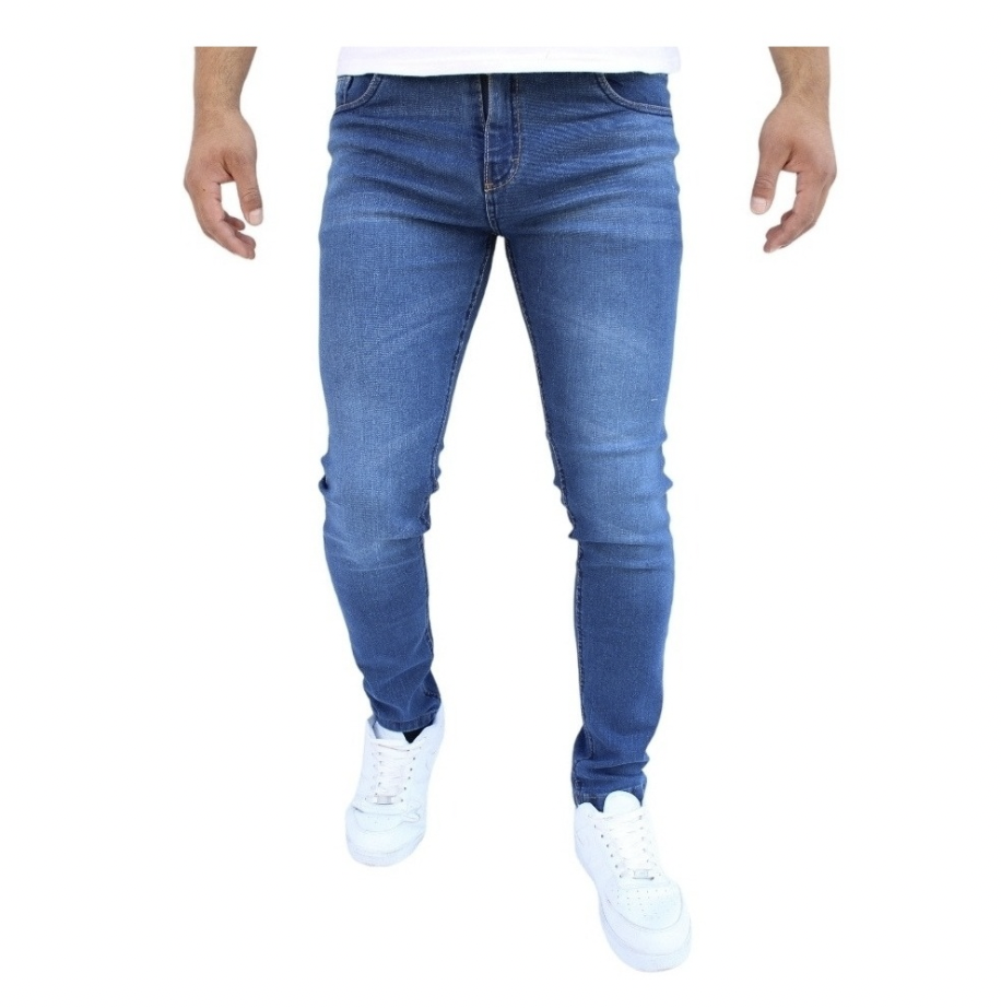 Pantalón Skinny de Mezclilla Stretch Para Hombre John Silver