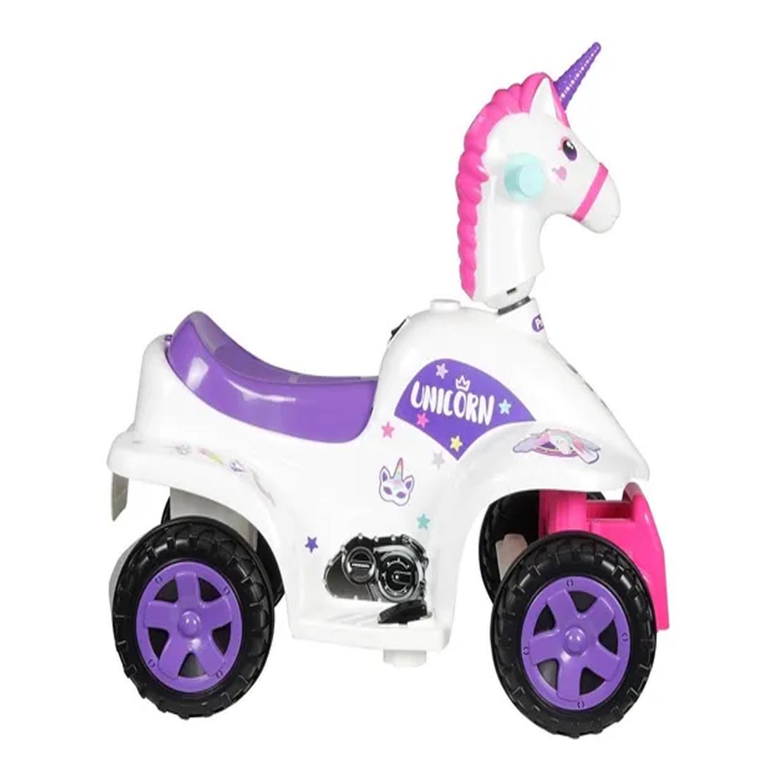 Moto Electrica Prinsel Mini Quad Unicornio Luz Sonido.