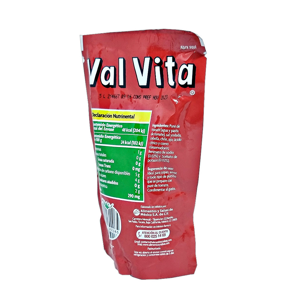 Pure De Tomate Val Vita 200g Estilo Español Kosher