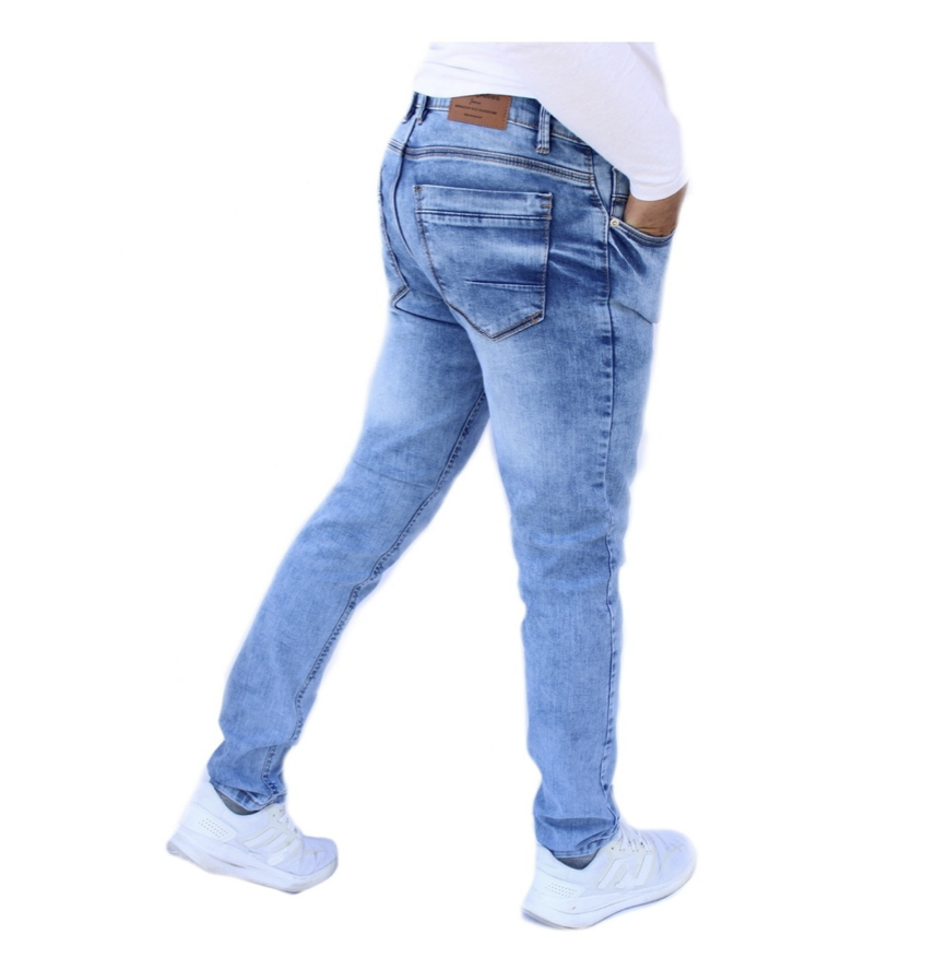 Pantalón Skinny de Mezclilla Stretch Para Hombre John Silver