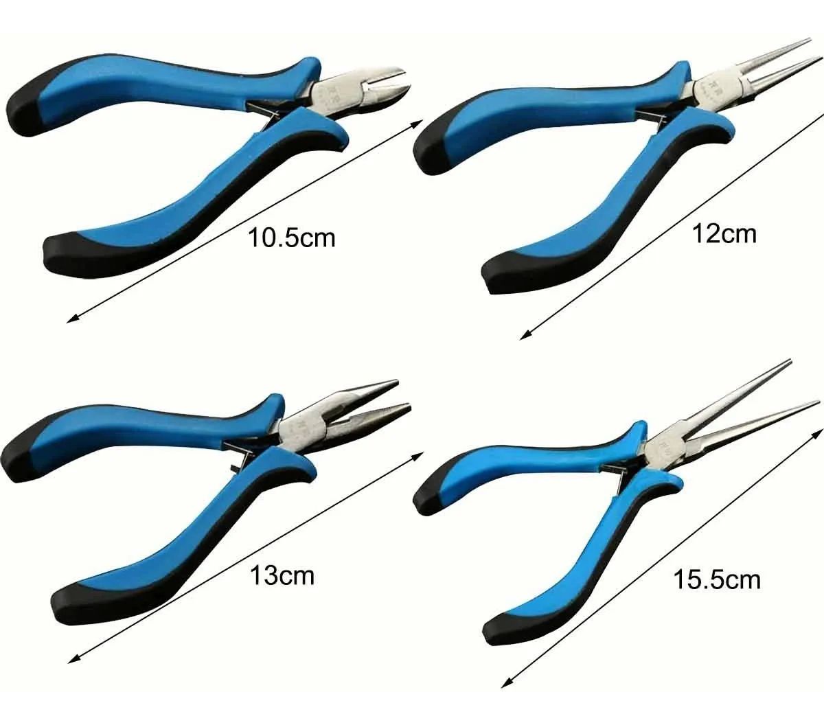 Set Pinzas De Bisuteria Para Insumos  Azul