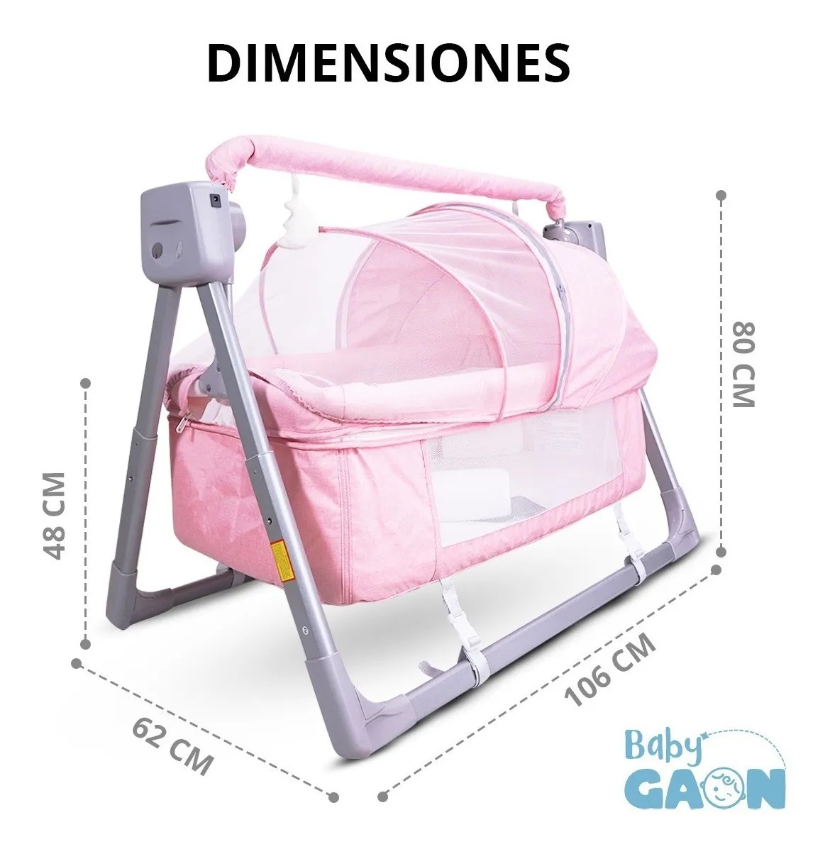 Cuna Cama Mecedora Para Bebe Columpio Electrico Colecho Gaon
