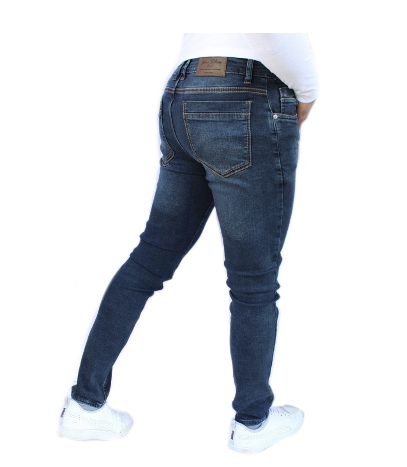 Pantalón Skinny de Mezclilla Stretch Para Hombre John Silver
