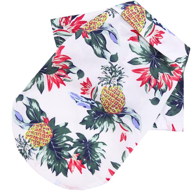 Camisa Hawaiana Para Perro Razas Pequeñas Gato