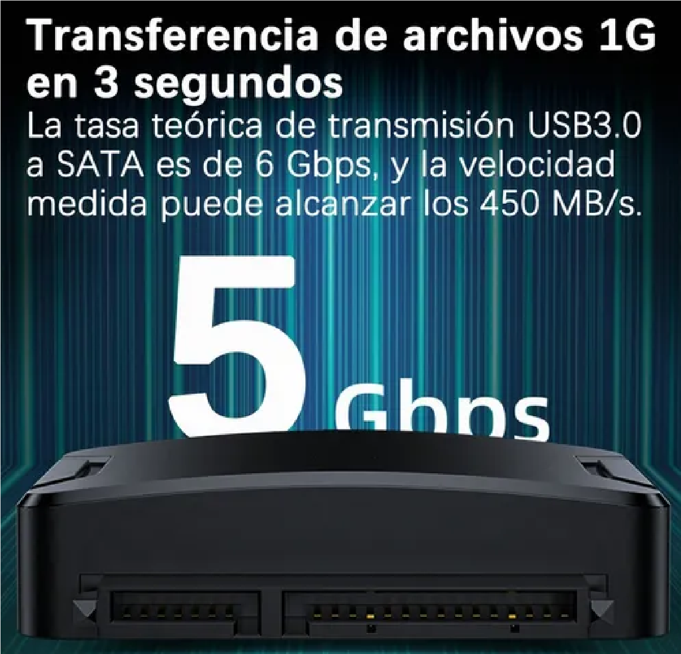 Cable Adaptador Disco Duro Sata A Usb 3.0 Hdd Ssd 3.5