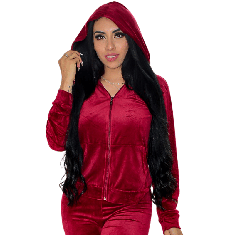 Conjunto deportivo tela terciopelo para dama marca jera 