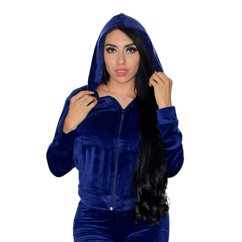 Conjunto deportivo tela terciopelo para dama marca jera 