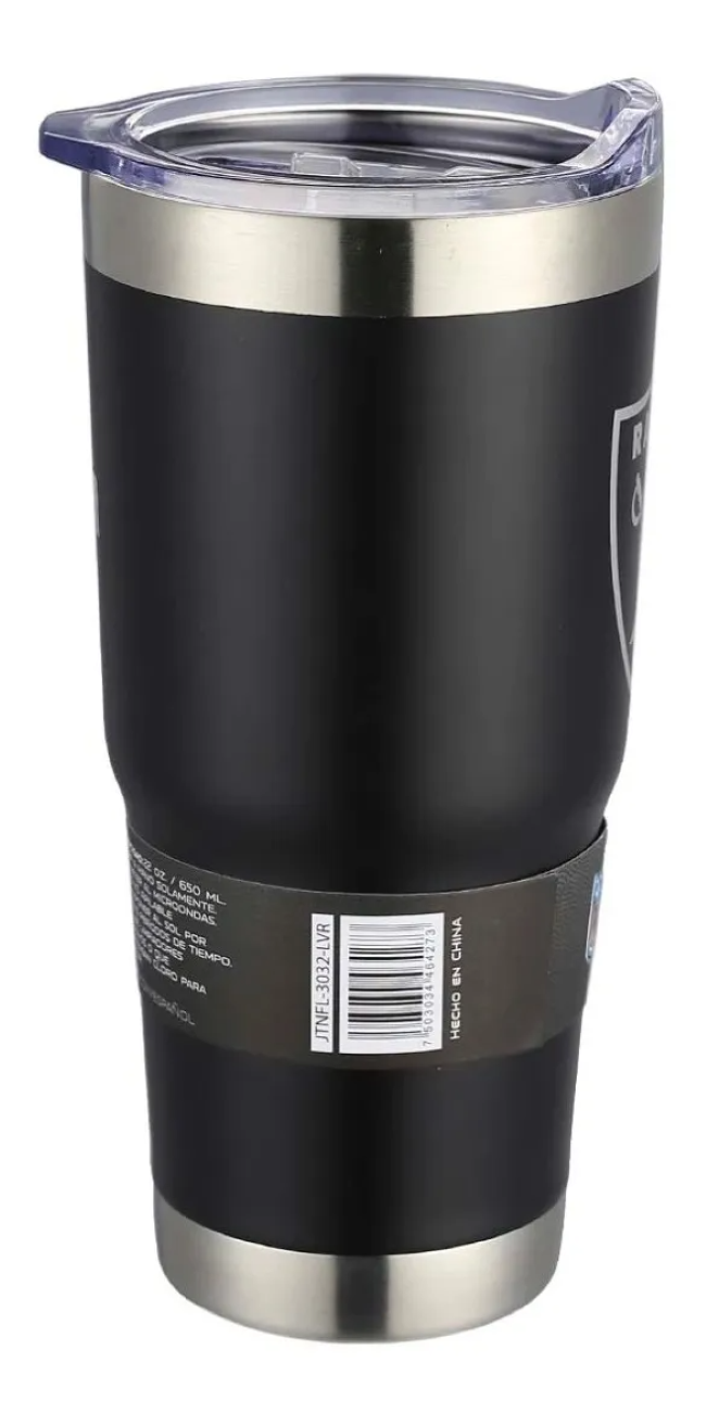 Termo Vaso 22 Oz Acero Inox Las Vegas Raiders NFL Producto Oficial