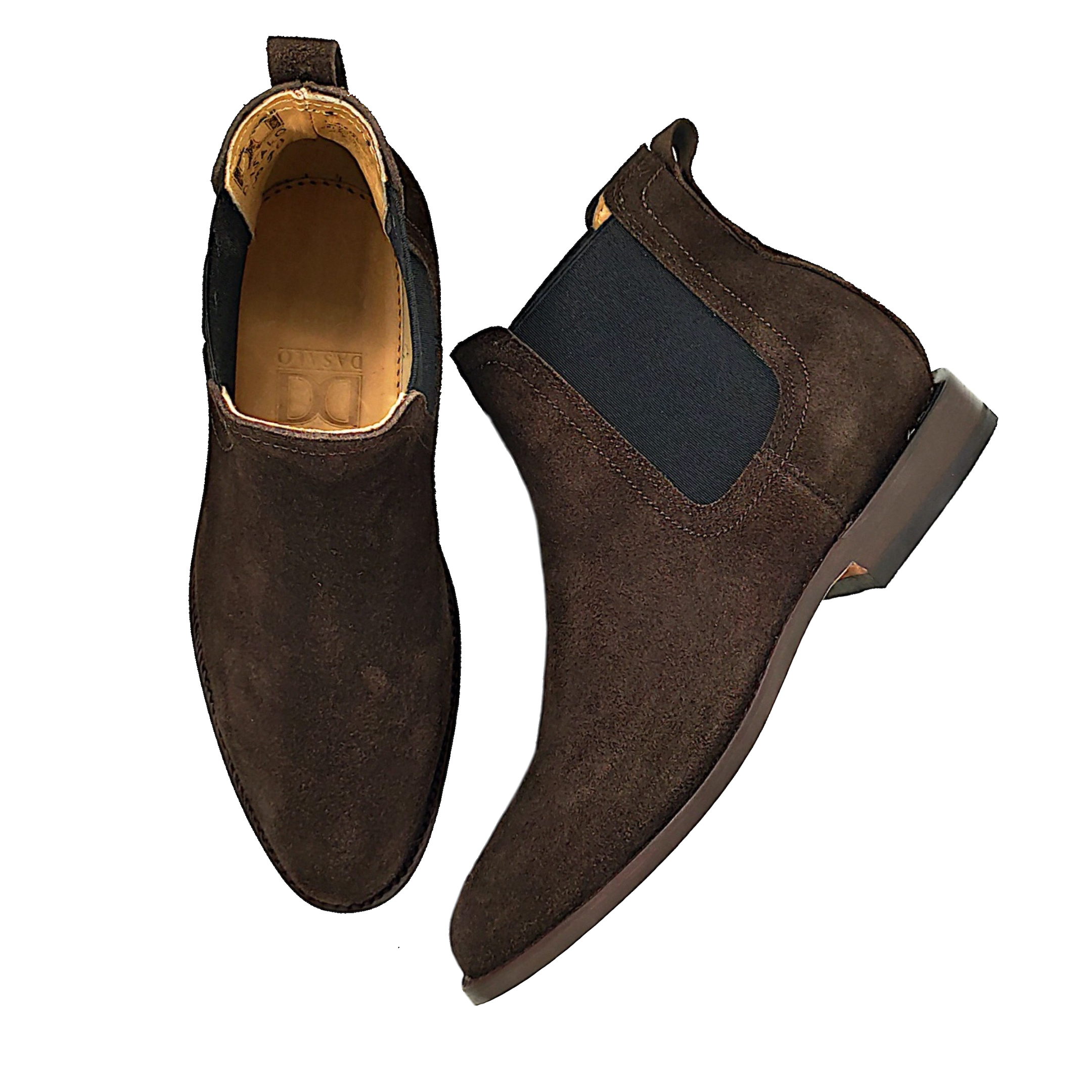 Botin Dasalo Goodyear Welt En Piel Gamuza Chocolate Para Caballero
