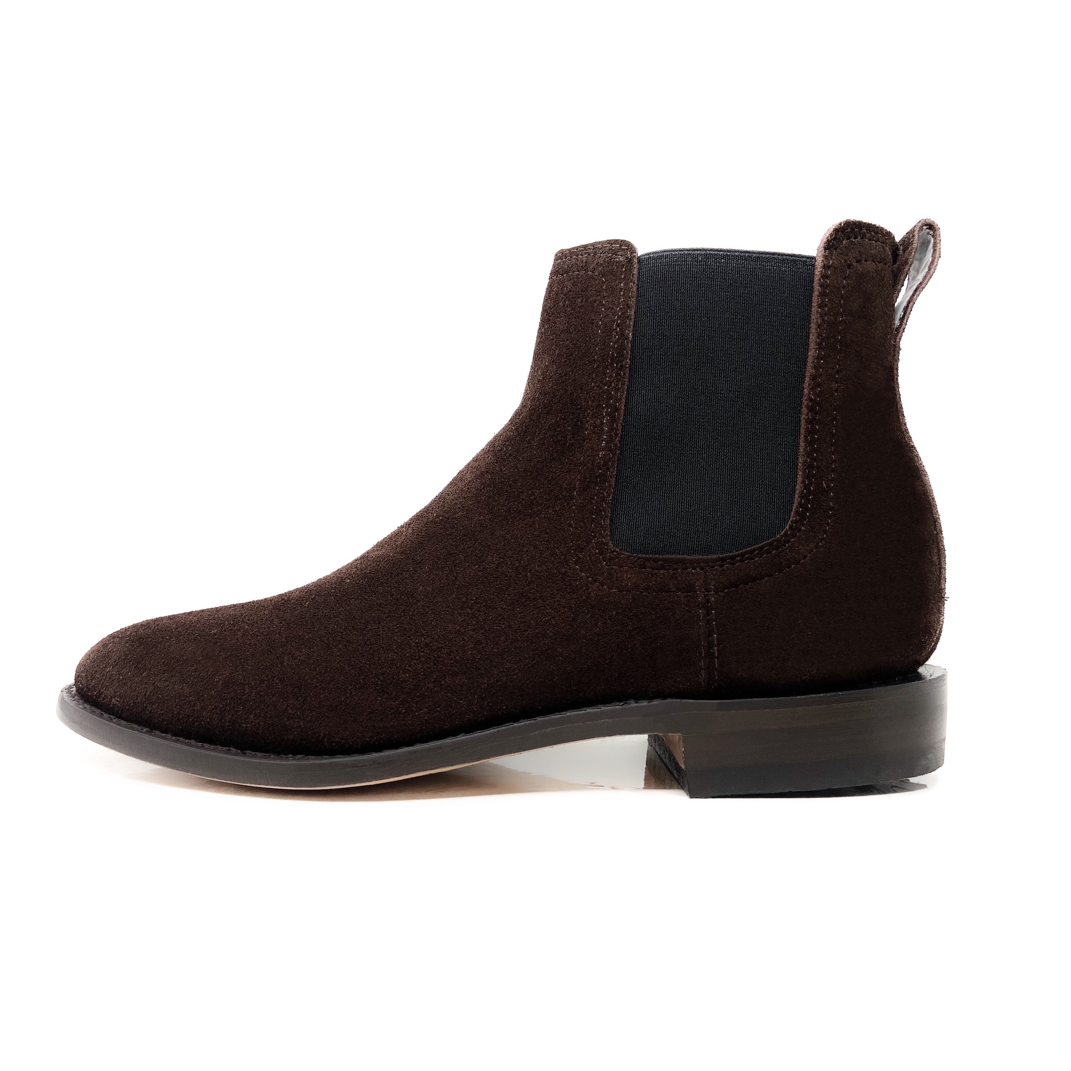 Botin Dasalo Goodyear Welt En Piel Gamuza Chocolate Para Caballero