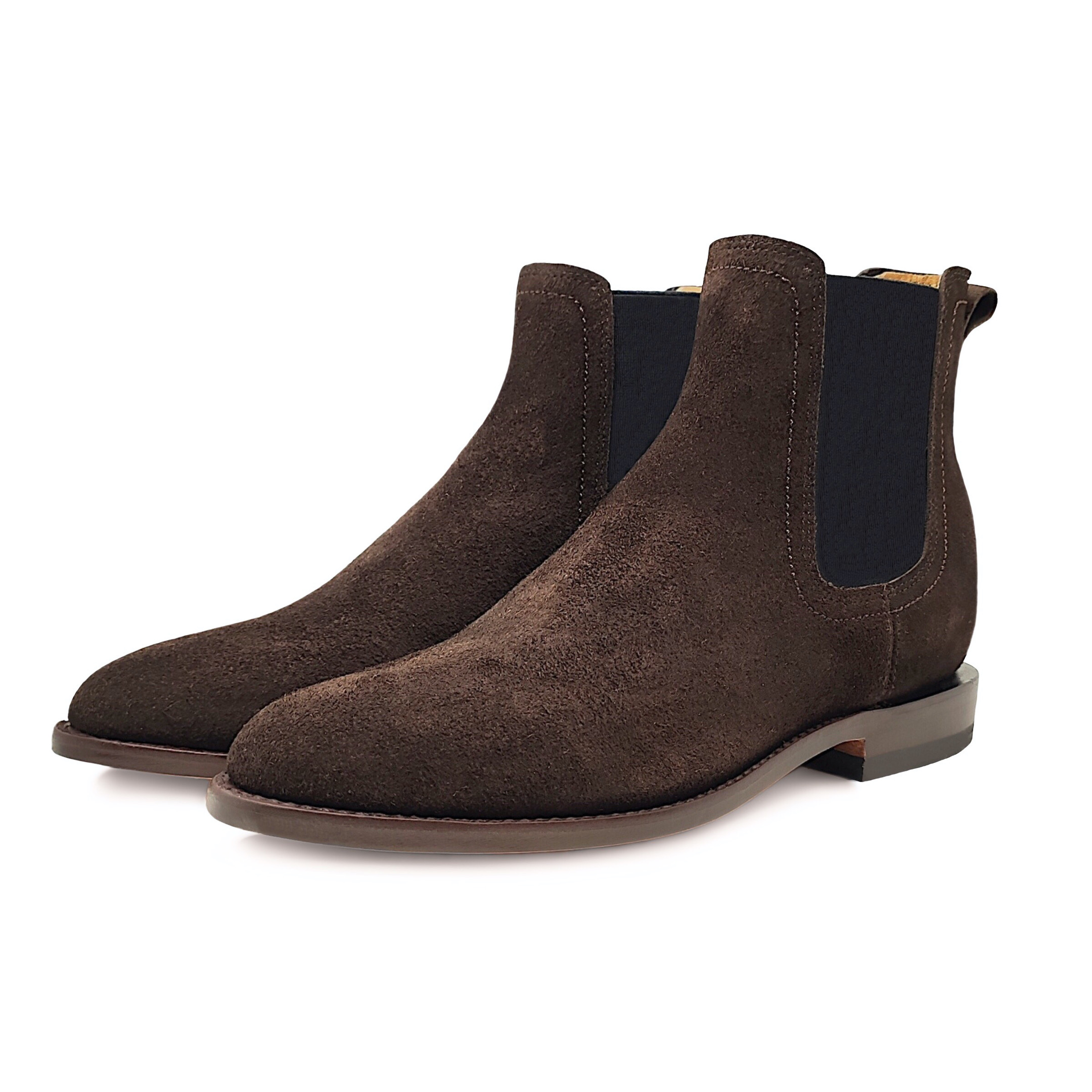 Botin Dasalo Goodyear Welt En Piel Gamuza Chocolate Para Caballero