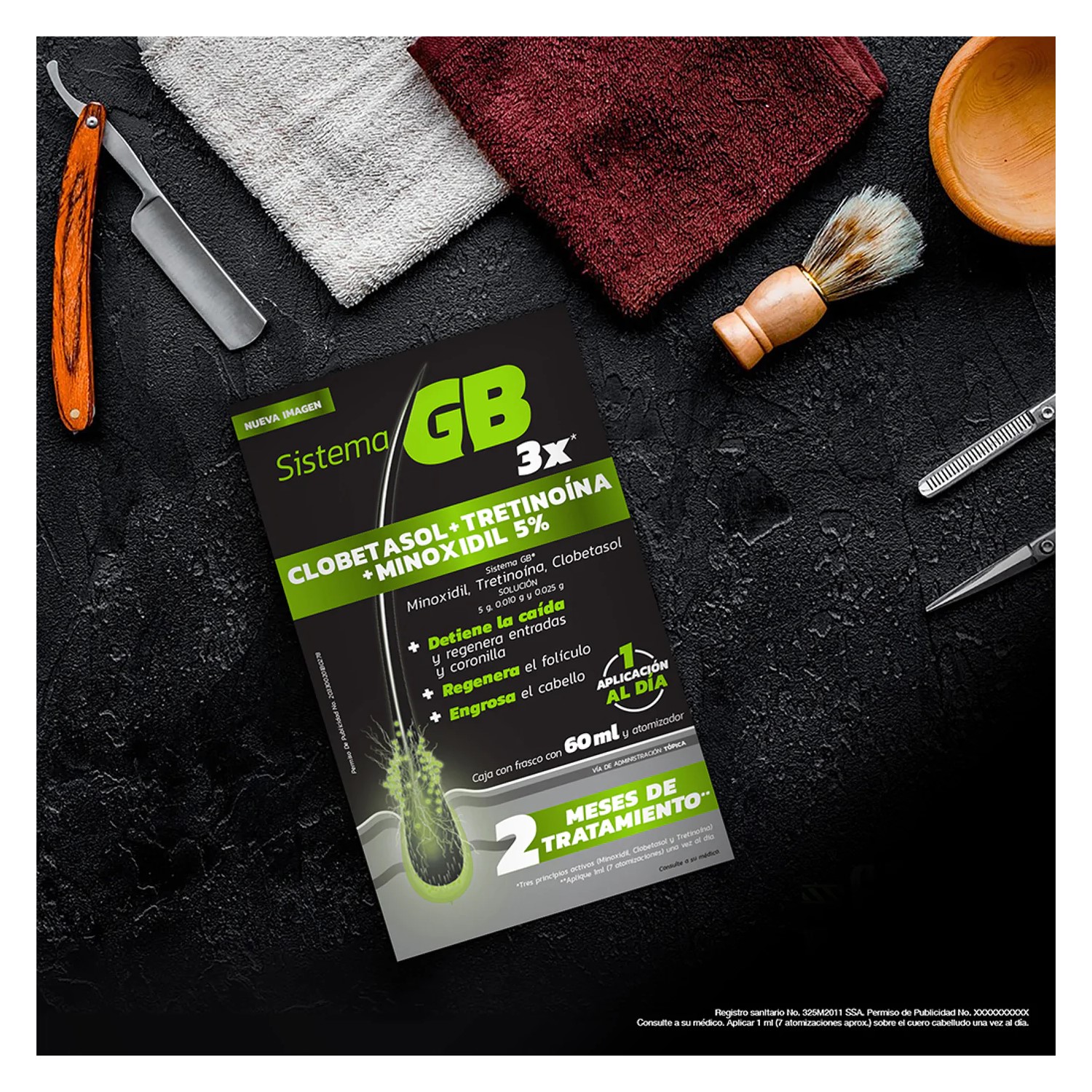 Sistema GB Solución Anticaida Alopecia 60ml