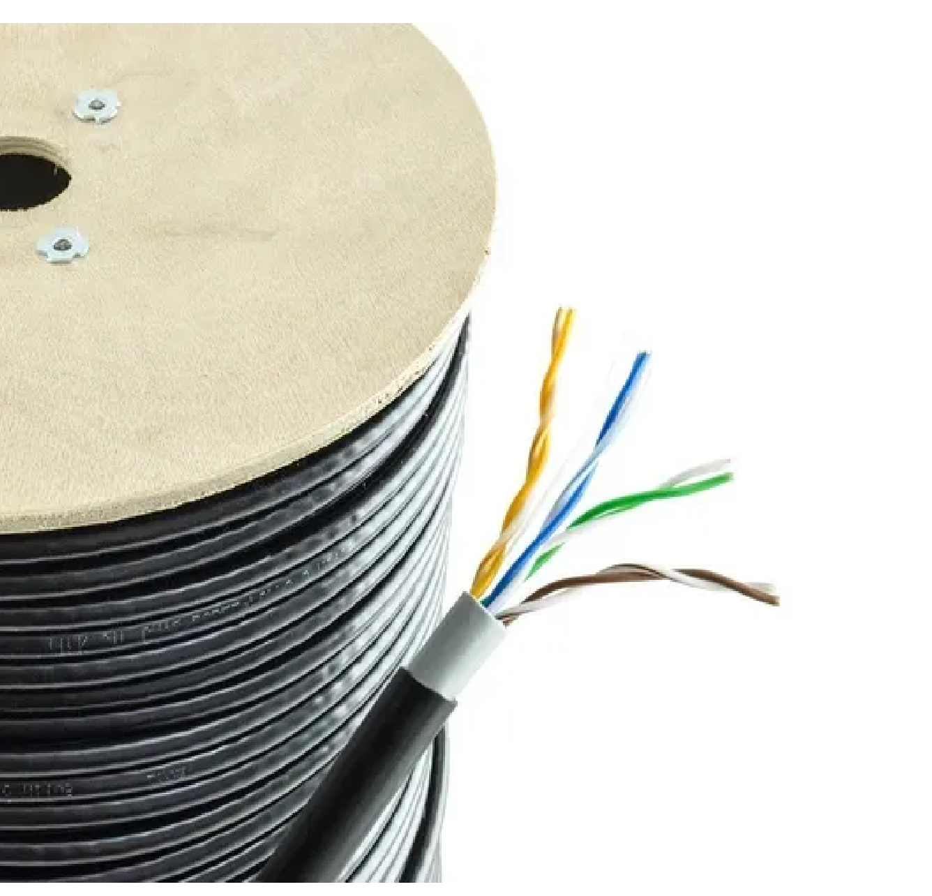 Bobina De Cable Utp Red Cat6e Exterior Blindado Doble Forro