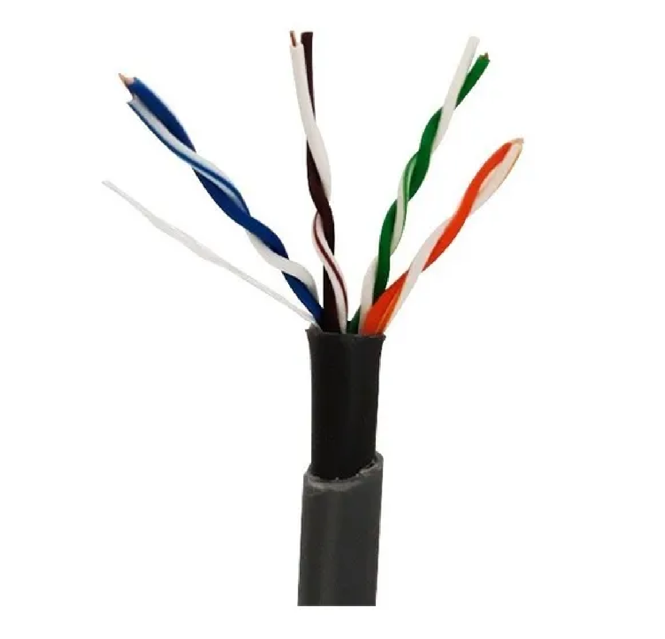 Bobina De Cable Utp De 100mts Cat 6 Doble Forro Exterior