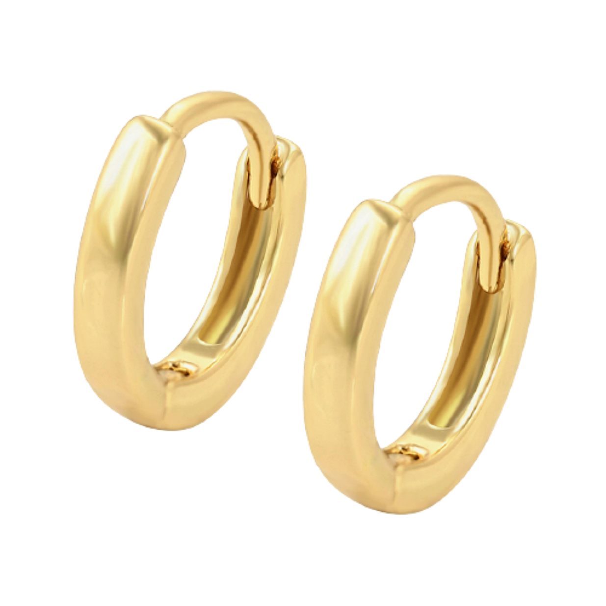 Aretes Niña Bebe Arracadas Chicas Ligeras de Moda Oro Laminado 18k