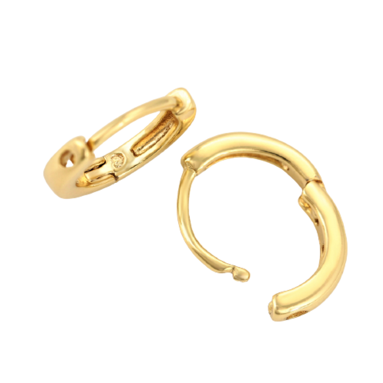 Aretes Niña Bebe Arracadas Chicas Ligeras de Moda Oro Laminado 18k