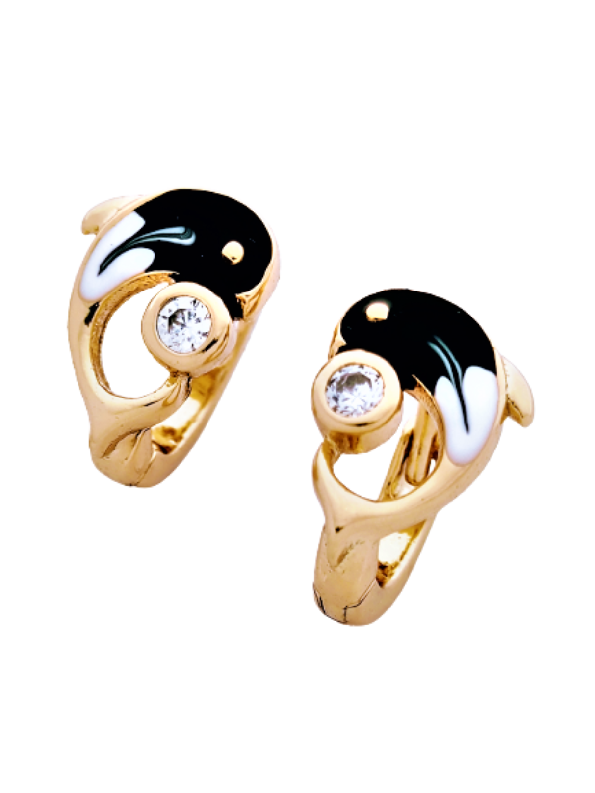 Aretes Niña Bebe Delfín Arracadas Pequeñas Oro Laminado 18k Chicas de Moda