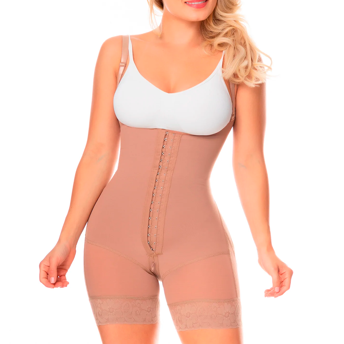 Fajas Colombianas Powernet Moldeador De figura, Faja Colombiana Reductora De Medidas Realce Natural, Faja Colombiana Levanta Glúteos Para Mujer Con Broches Alta Compresión